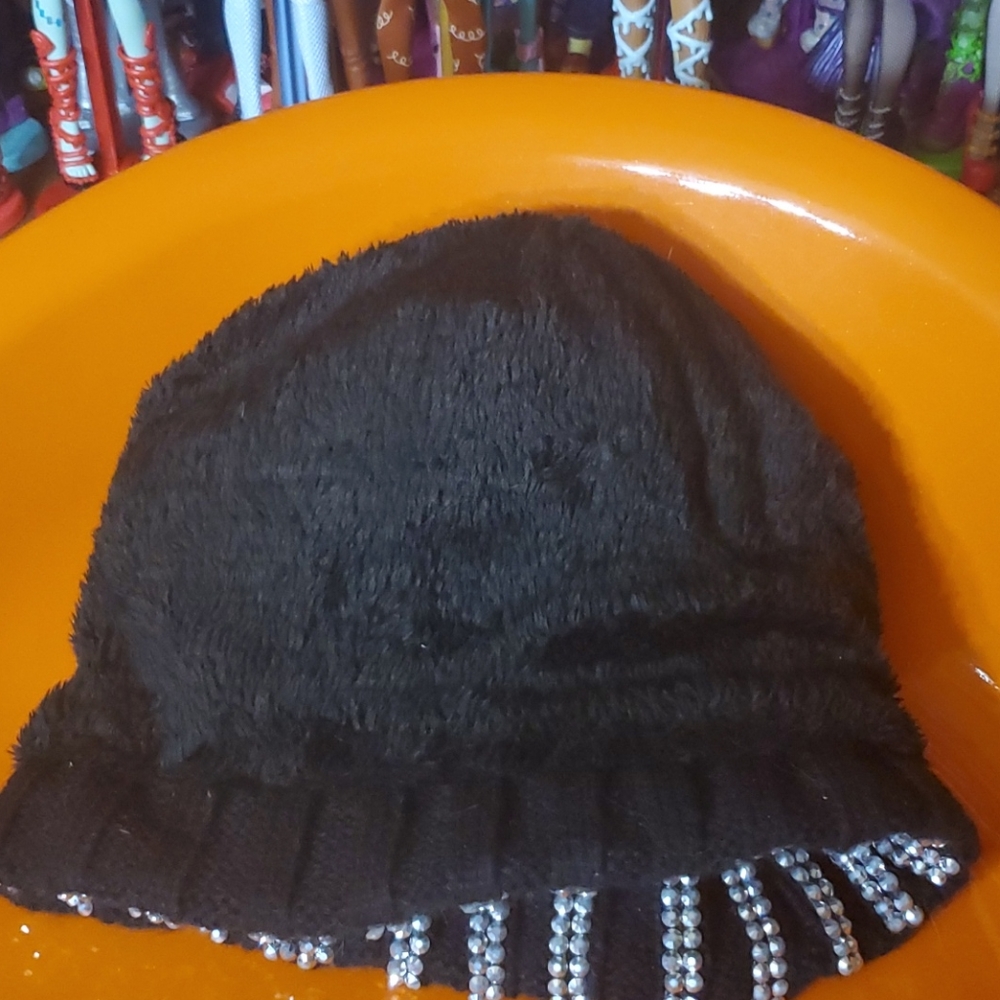 SILVER STUDDED RHINESTONE HAT - Picture 10 of 16